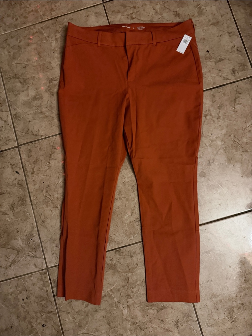 NWT Old Navy women’s orange pixie pants size 16